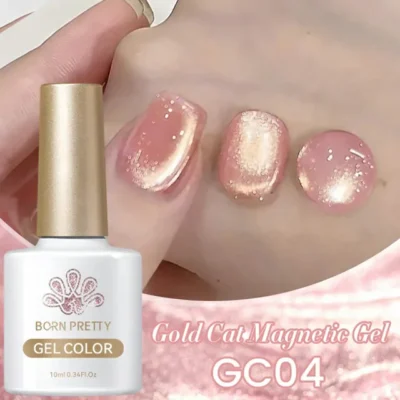 Born Pretty Gold Cat Magnetic Gel Nail Polish Gc04 (10ml)