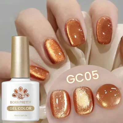 Born Pretty Gold Cat Magnetic Gel Nail Polish Gc05 (10ml)