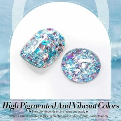 Born Pretty Multicolor Sequins Glitter Gel Polish Stained Glass Sg03 (10ml)
