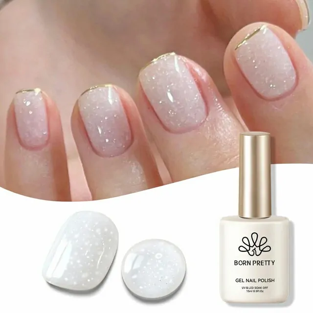 Born Pretty White Snow Glitter Jelly Gel Polish (15ml) Born Pretty White Snow Glitter Jelly Gel Polish (15ml)