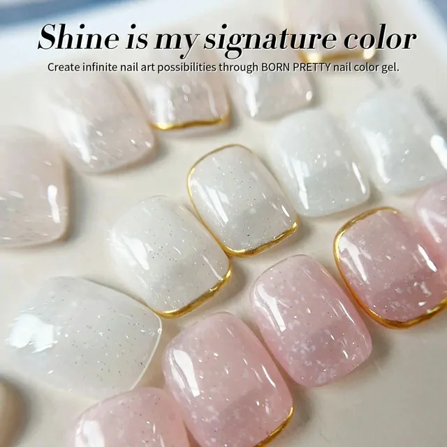 Born Pretty White Snow Glitter Jelly Gel Polish (15ml) Born Pretty White Snow Glitter Jelly Gel Polish (15ml)