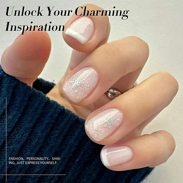 Born Pretty White Snow Glitter Jelly Gel Polish (15ml) Born Pretty White Snow Glitter Jelly Gel Polish (15ml)