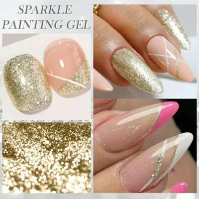 Born Pretty Sparkle Painting Gel Super Gold (5ml)