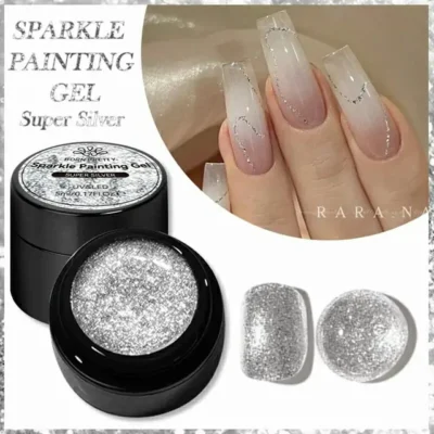 Born Pretty Sparkle Painting Gel Super Silver (5ml)