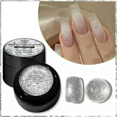 Born Pretty Sparkle Painting Gel Super Silver (5ml)