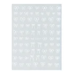 White Bow Tie Nail Art Sticker Sheet (St-2232)