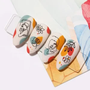 Abstract Lady Face Stamping Plate By Nicole Diary (s03)