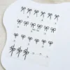Black And White 3d Bow Nail Stickers (mo-194)