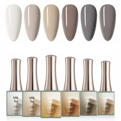 Canni Milk Tea Series Gel Polish Set (16ml)