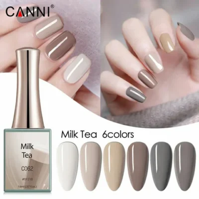 Canni Milk Tea Series Gel Polish Set (16ml)