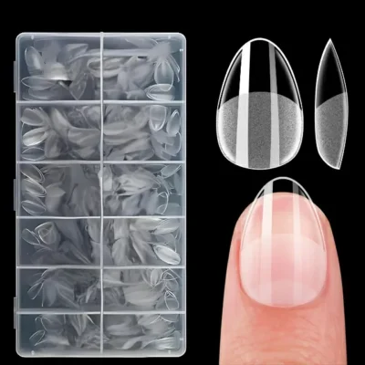 Extra Short Almond Soft Gel Nail Tips (600 Pcs Box)