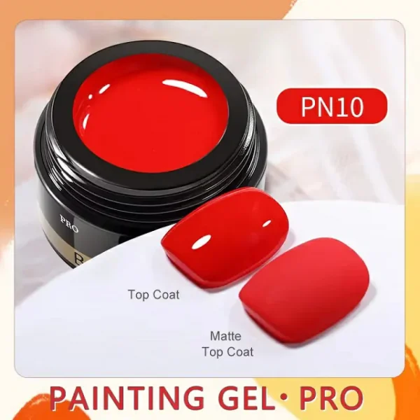 Born Pretty Pro Painting Gel (12 Colors) - Red