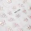 Rose Gold Floral 3d Nail Stickers (mo-520)