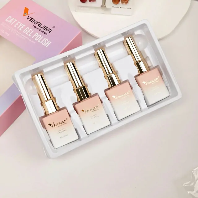 Venalisa Cat Eye Gel Nail Polish (set Of 4) H08