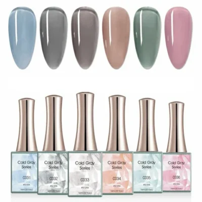 Canni Cold Gray Series Gel Polish Set (16ml)