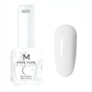 Make More White Gel Nail Polish (15ml) (001)