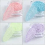 Pastel Sugar Glitter Powder Jars (set Of 12)