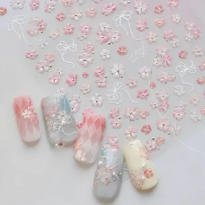 Cherry Blossom Pink Flower 5d Stickers Sheet (ms780)