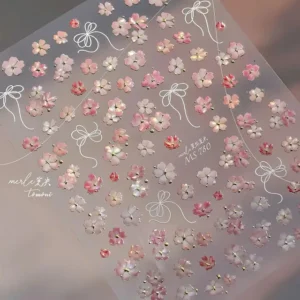 Cherry Blossom Pink Flower 5d Stickers Sheet (ms780)