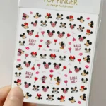 Mickey And Minnie Love Nail Stickers Sheet (HC-136)