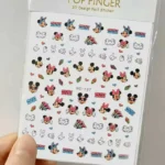 Micky Mouse Love Nail Stickers Sheet (HC-137)