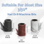 Professional Nail Drill Sanding Bands (80# 120# 180# Grit)