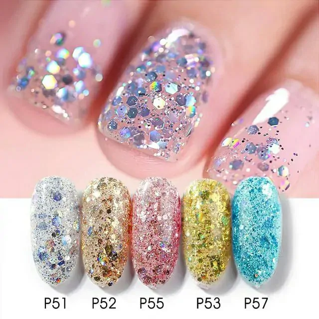 Venalisa Shaped Sequins Gel Pots (set Of 12) Venalisa Shaped Sequins Gel Pots (set Of 12)