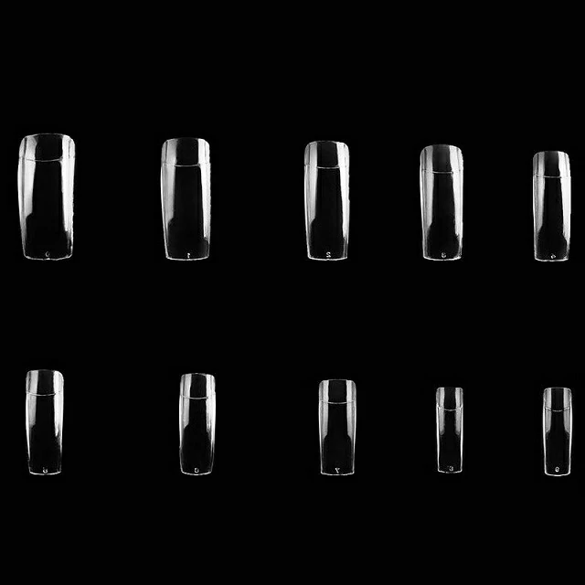 Half Cover Extension Nail Tips (Pack Of 500 Pcs) - Transparent / Clear Half Cover Extension Nail Tips (Pack Of 500 Pcs) - Transparent / Clear