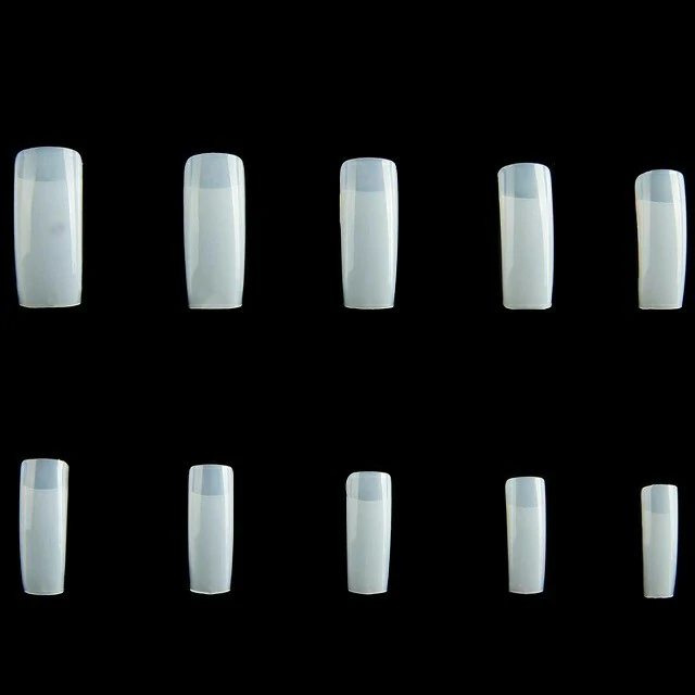 Half Cover Extension Nail Tips (Pack Of 500 Pcs) - Natural Half Cover Extension Nail Tips (Pack Of 500 Pcs) - Natural