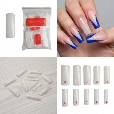 Half Cover Extension Nail Tips (Pack Of 500 Pcs)