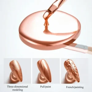 Shills Professional Metallic Color Gel Pots (5ml) (Rose Gold-A413)