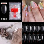 Short Oval Nail Tips (Pack Of 500 Pcs)