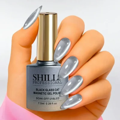Shills Professional Black Glass Cat Magnetic Gel Polish (7.5ml) 423 (3)