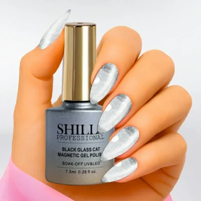 Shills Professional Black Glass Cat Magnetic Gel Polish (7.5ml) 425 (3)