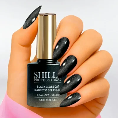 Shills Professional Black Glass Cat Magnetic Gel Polish (7.5ml) 428 (3)