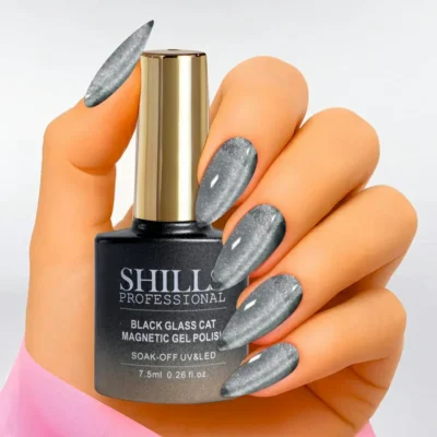 Shills Professional Black Glass Cat Magnetic Gel Polish (7.5ml) 430 (3)