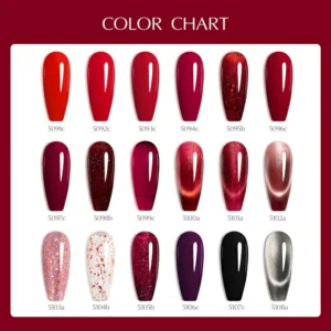 Venalisa V6 Hema Free Gel Polish Set - 22 Pcs with Color Card (Ruby Kiss) (6)
