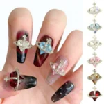 Crooked Heart Planet Nail Charms (2)