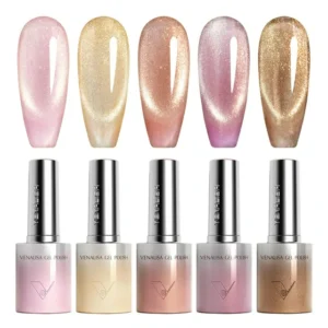 Venalisa Glitter & Cat Eye Gel Polish Set (10ml) – TPO & HEMA Free Professional Nail Gel