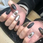 Oxidized Gold Metal Retro Theme Nail Art Charms (3)