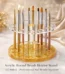 Acrylic Round Brush Holder Stand (12 Holes) – Professional Nail Brush Organizer