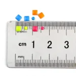 Neon Color Mylar Wheels Square & Circle Shapes (5)