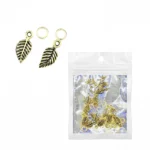 Gold Leaf Navratri Nail Charms