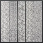 White Lace Nail Foil Prints